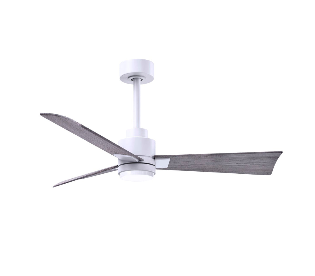 3-Blade Transitional Ceiling Fan In Matte White Finish by Matthews Fan Company
