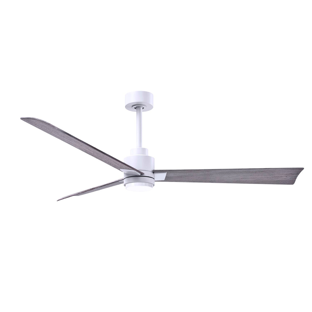 3-Blade Transitional Ceiling Fan In Matte White Finish by Matthews Fan Company