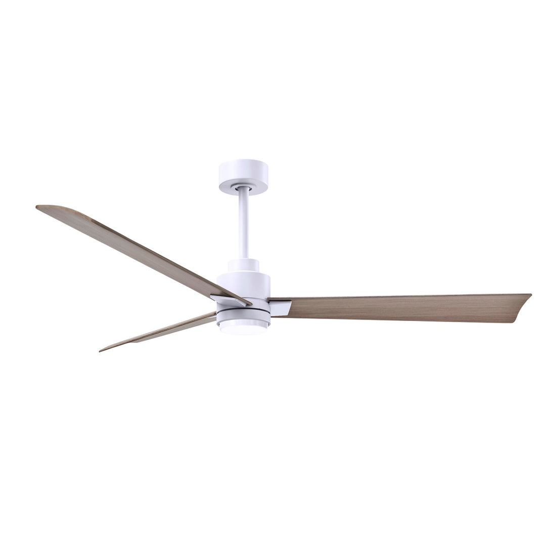 3-Blade Transitional Ceiling Fan In Matte White Finish by Matthews Fan Company
