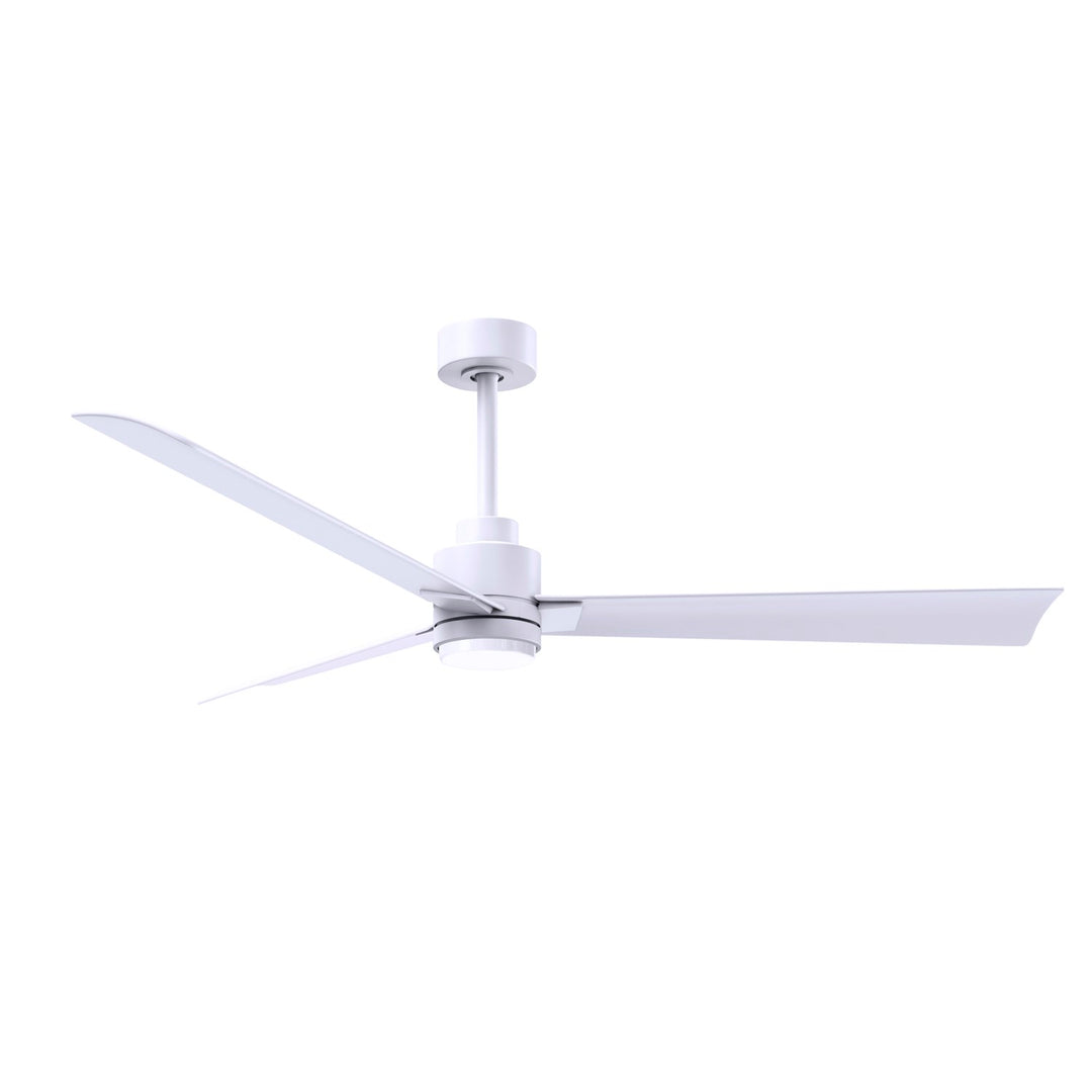 3-Blade Transitional Ceiling Fan In Matte White Finish by Matthews Fan Company