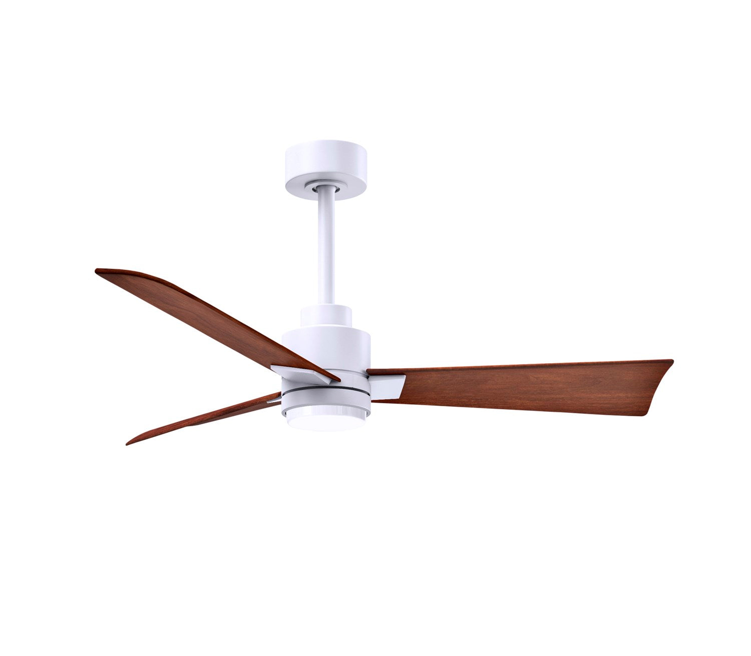 3-Blade Transitional Ceiling Fan In Matte White Finish by Matthews Fan Company
