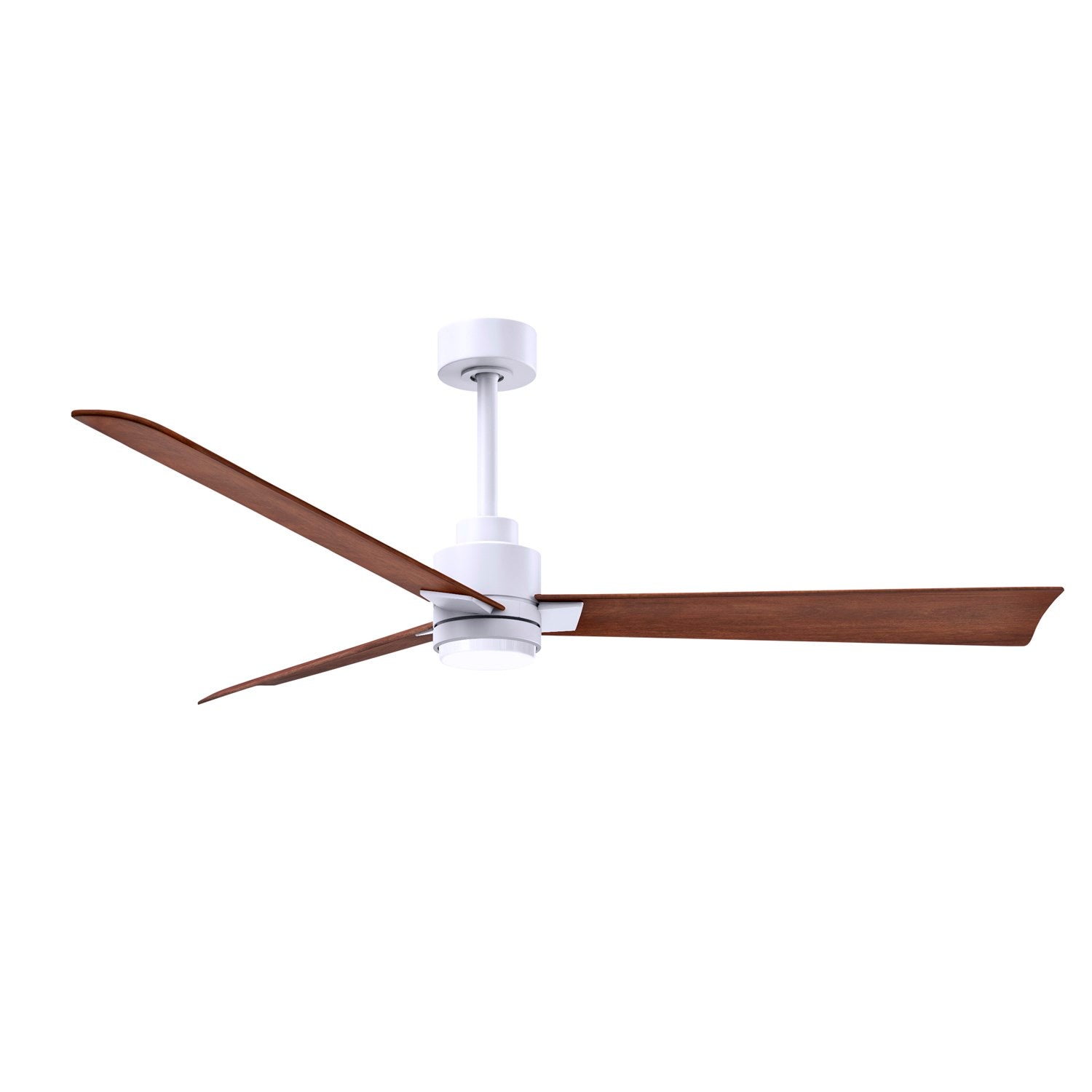 3-Blade Transitional Ceiling Fan In Matte White Finish by Matthews Fan Company