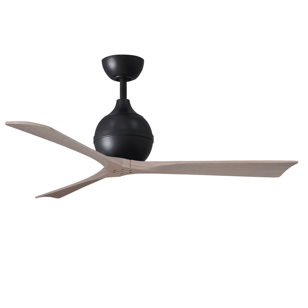 Three-Blade Paddle Fan In Matte Black Finish