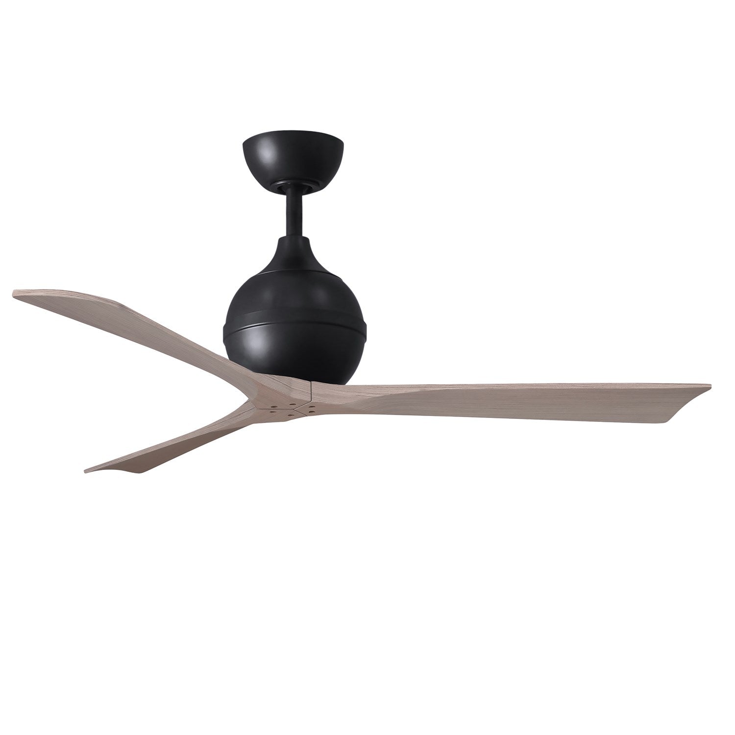 Three-Blade Paddle Fan In Matte Black Finish