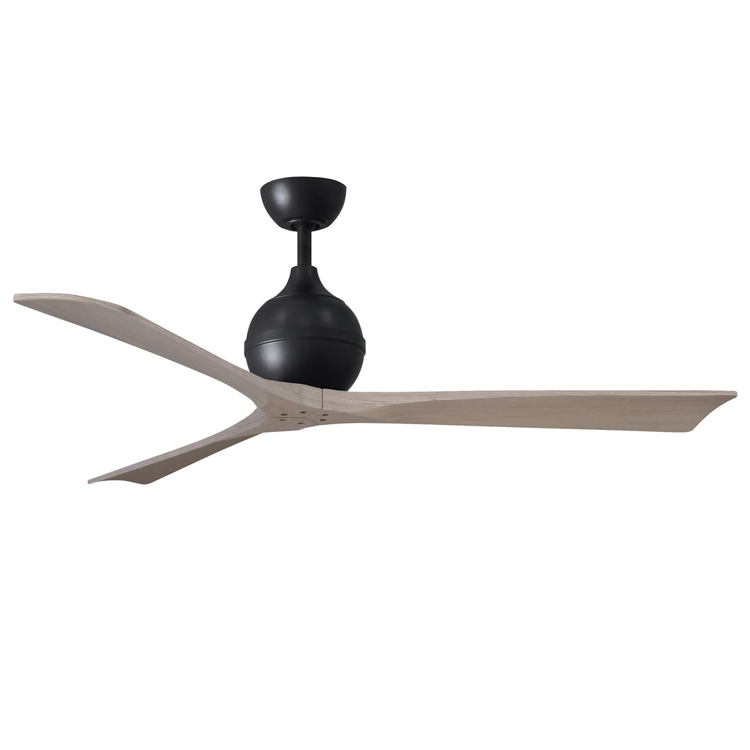 Three-Blade Paddle Fan In Matte Black Finish