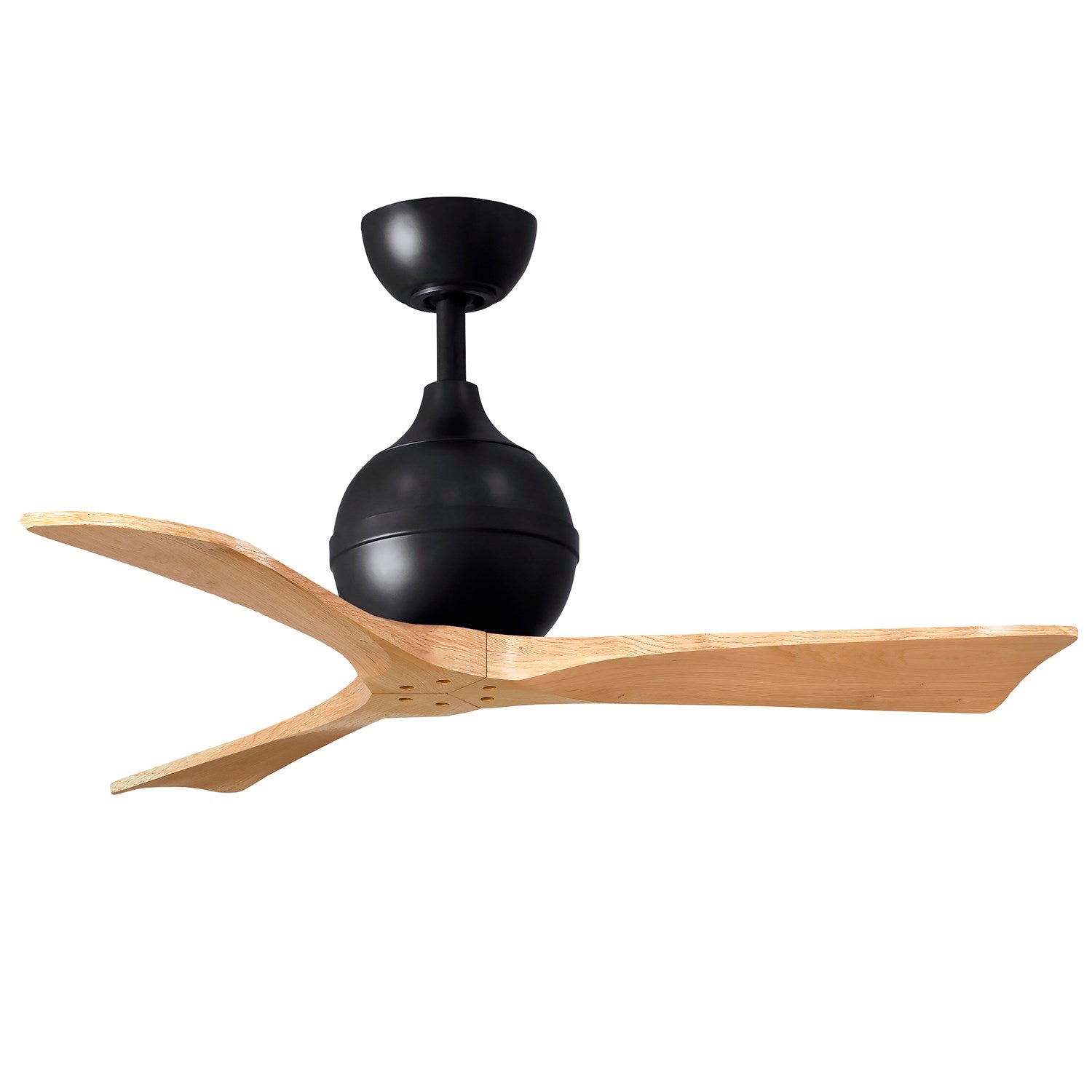 Three-Blade Paddle Fan In Matte Black Finish