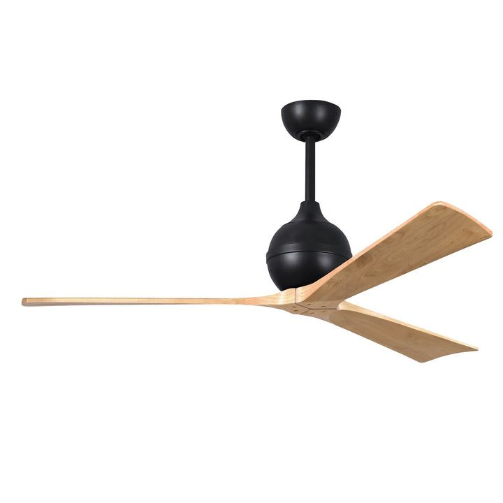 Three-Blade Paddle Fan In Matte Black Finish by Matthews Fan Company
