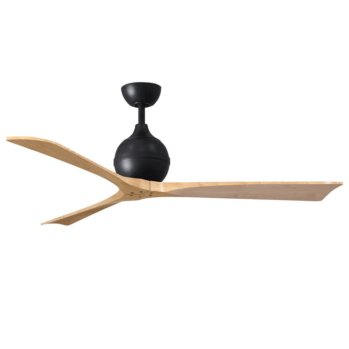 Three-Blade Paddle Fan In Matte Black Finish