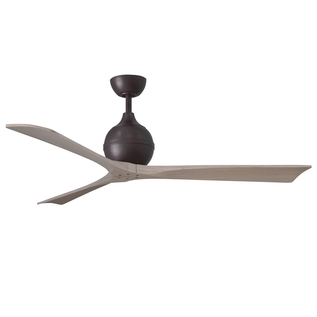 Three-Blade Paddle Fan In Textured Bronze Finish