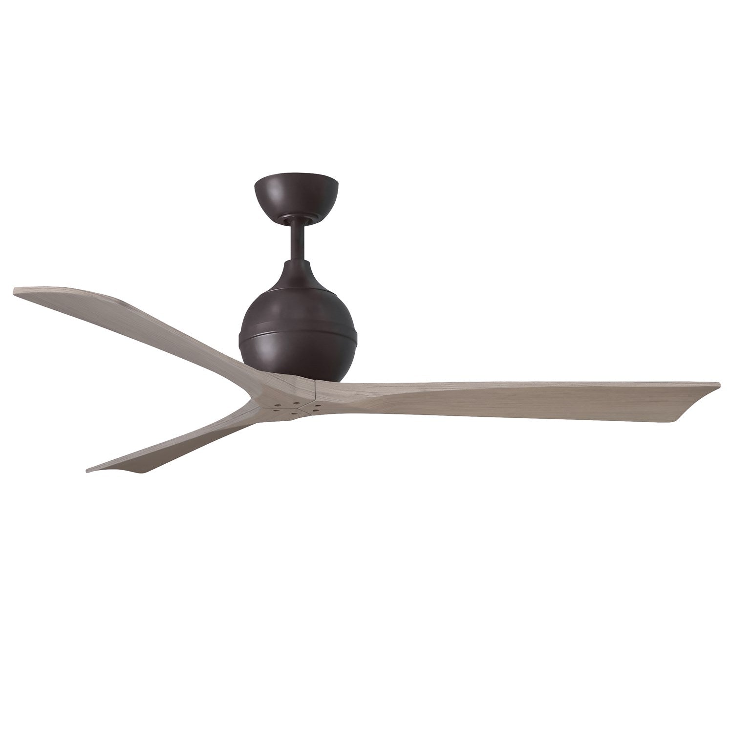 Three-Blade Paddle Fan In Textured Bronze Finish