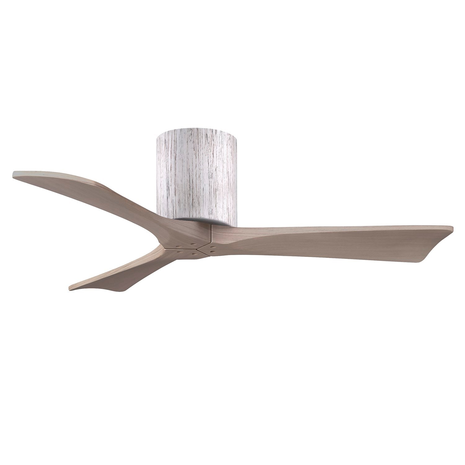 H Three-Blade Flush Mount Paddle Fan In Barn Wood Finish