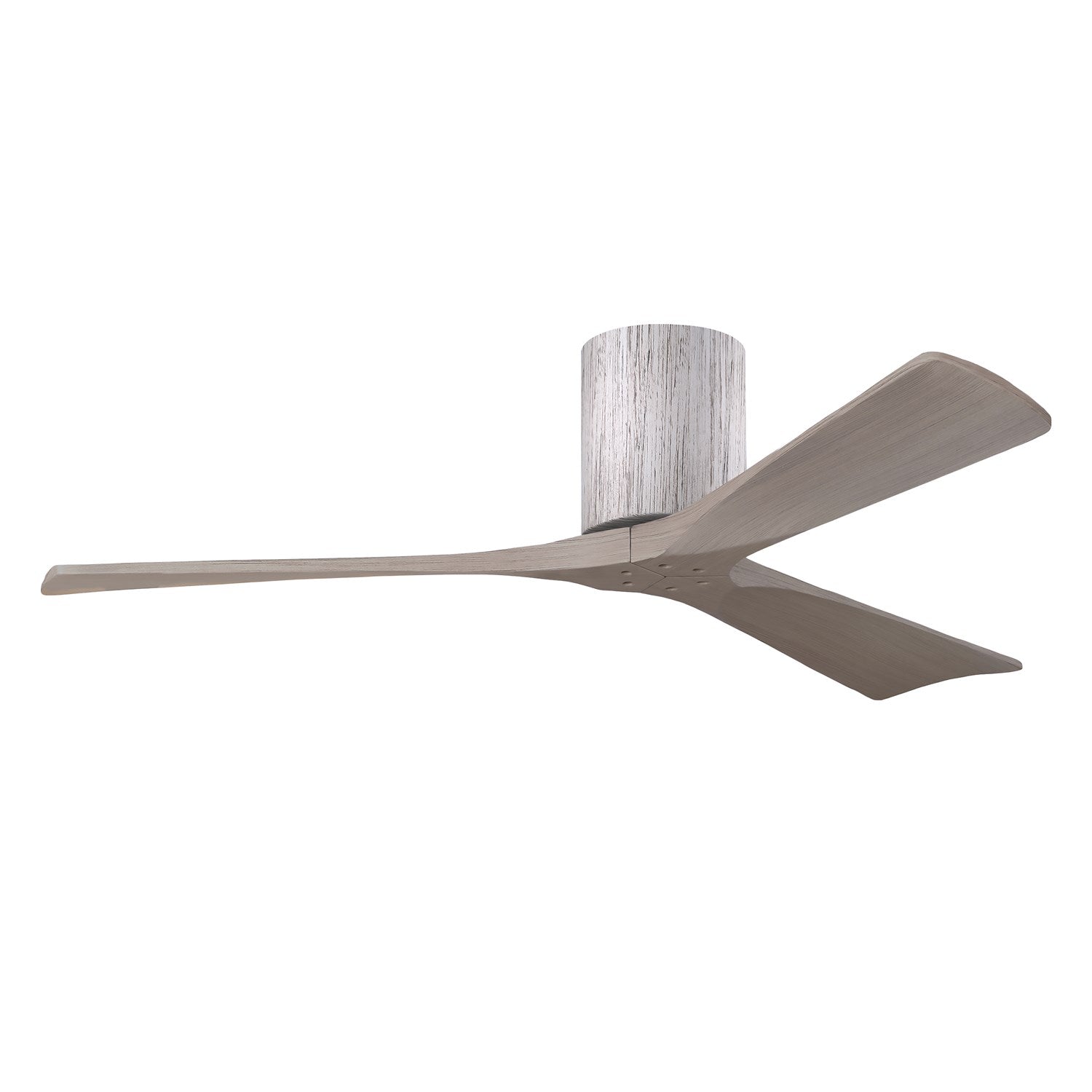 H Three-Blade Flush Mount Paddle Fan In Walnut Finish by Matthews Fan Company
