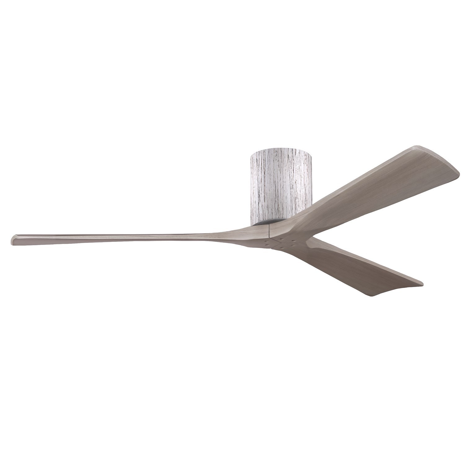 H Three-Blade Flush Mount Paddle Fan In Walnut Finish by Matthews Fan Company