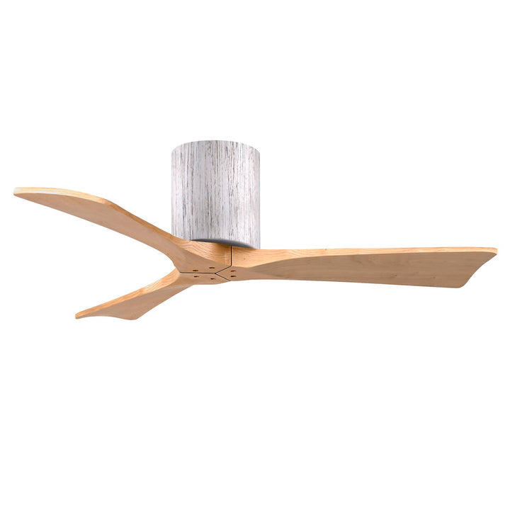 H Three-Blade Flush Mount Paddle Fan In Barn Wood Finish