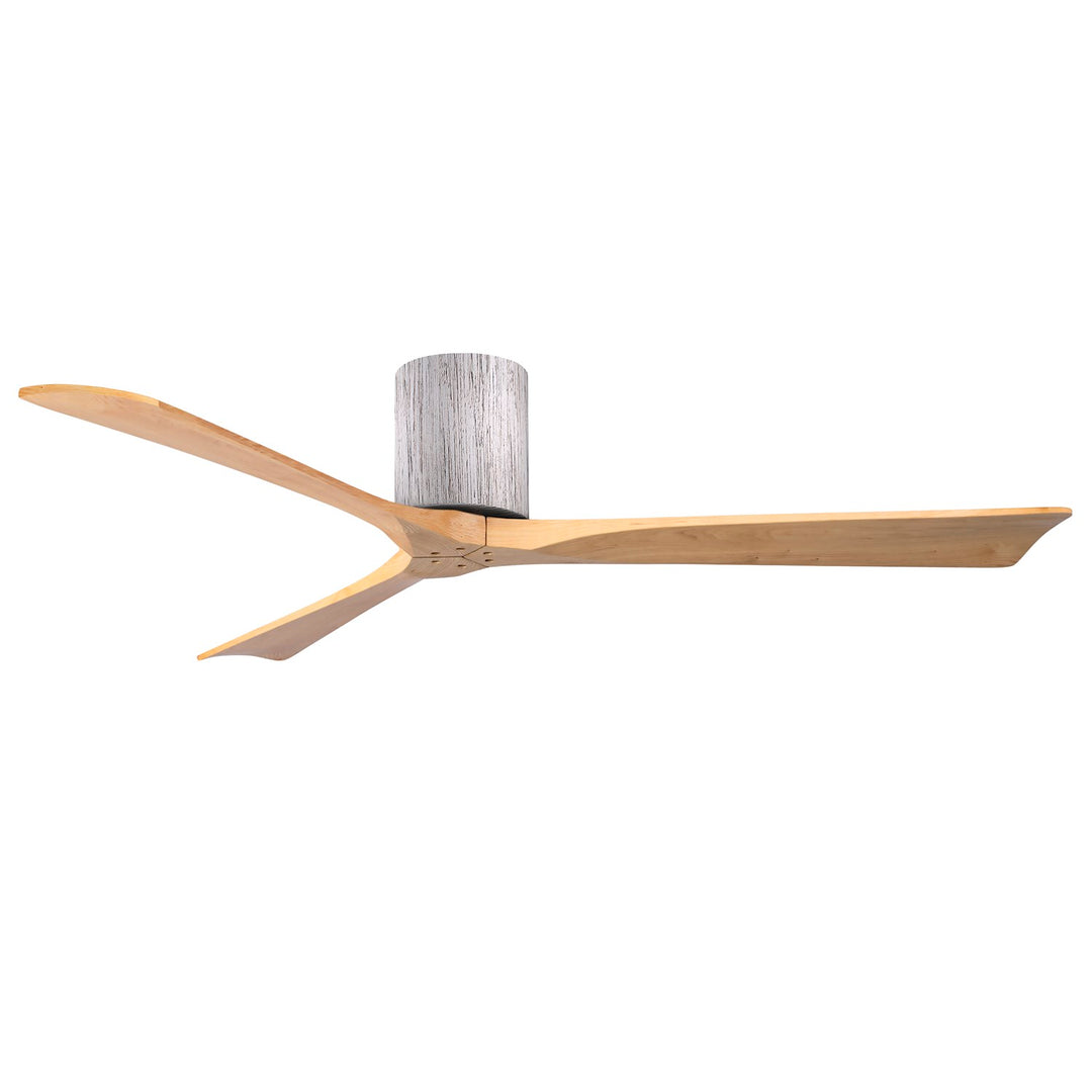 H Three-Blade Flush Mount Paddle Fan In Barn Wood Finish
