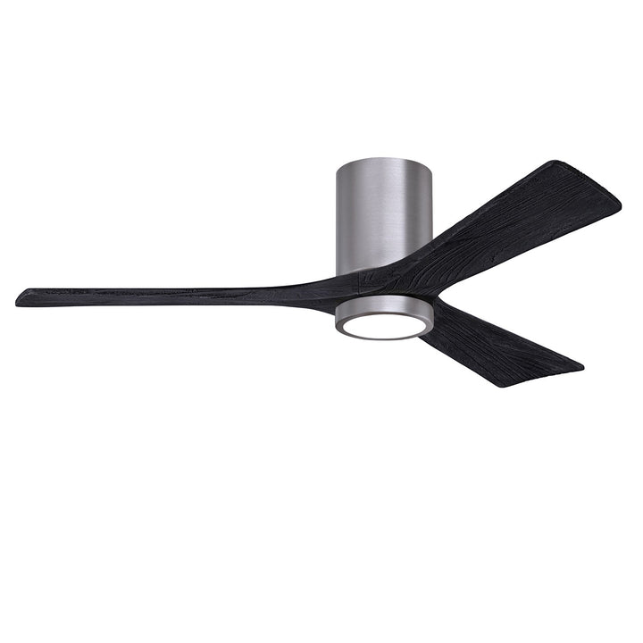 Hlk Three-Blade Flush Mount Paddle Fan In Brushed Pewter Finish by Matthews Fan Company