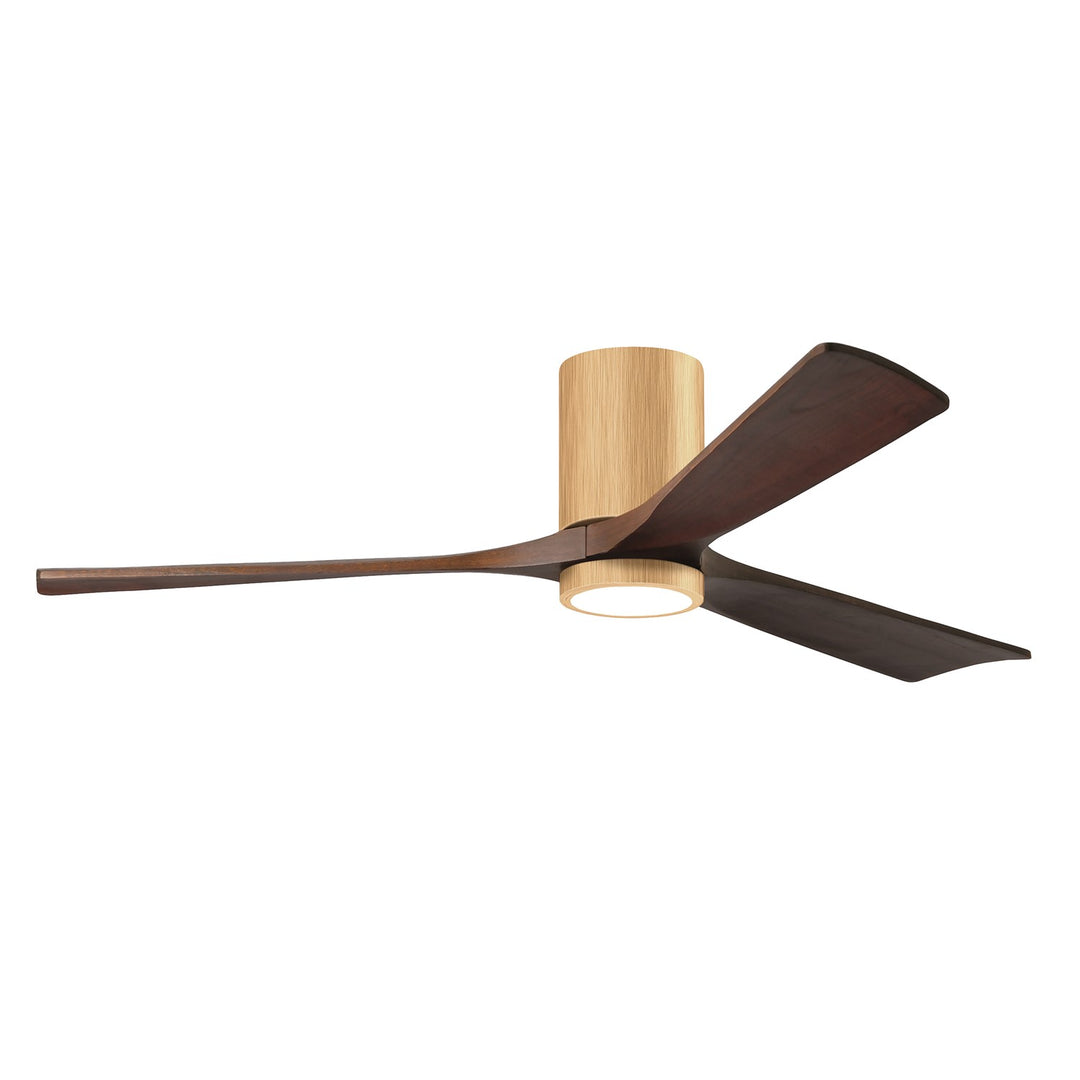 Hlk Three-Blade Flush Mount Paddle Fan In Brushed Pewter Finish by Matthews Fan Company