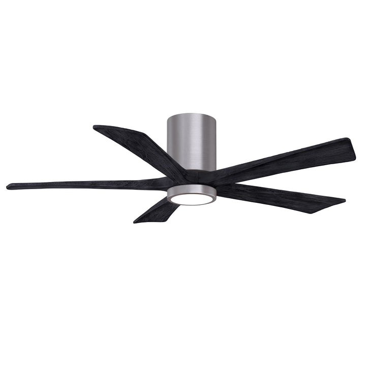 Ir5Hlk Five-Blade Flush Mount Paddle Fan In Brushed Pewter Finish