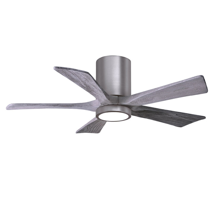 Ir5Hlk Five-Blade Flush Mount Paddle Fan In Brushed Pewter Finish by Matthews Fan Company