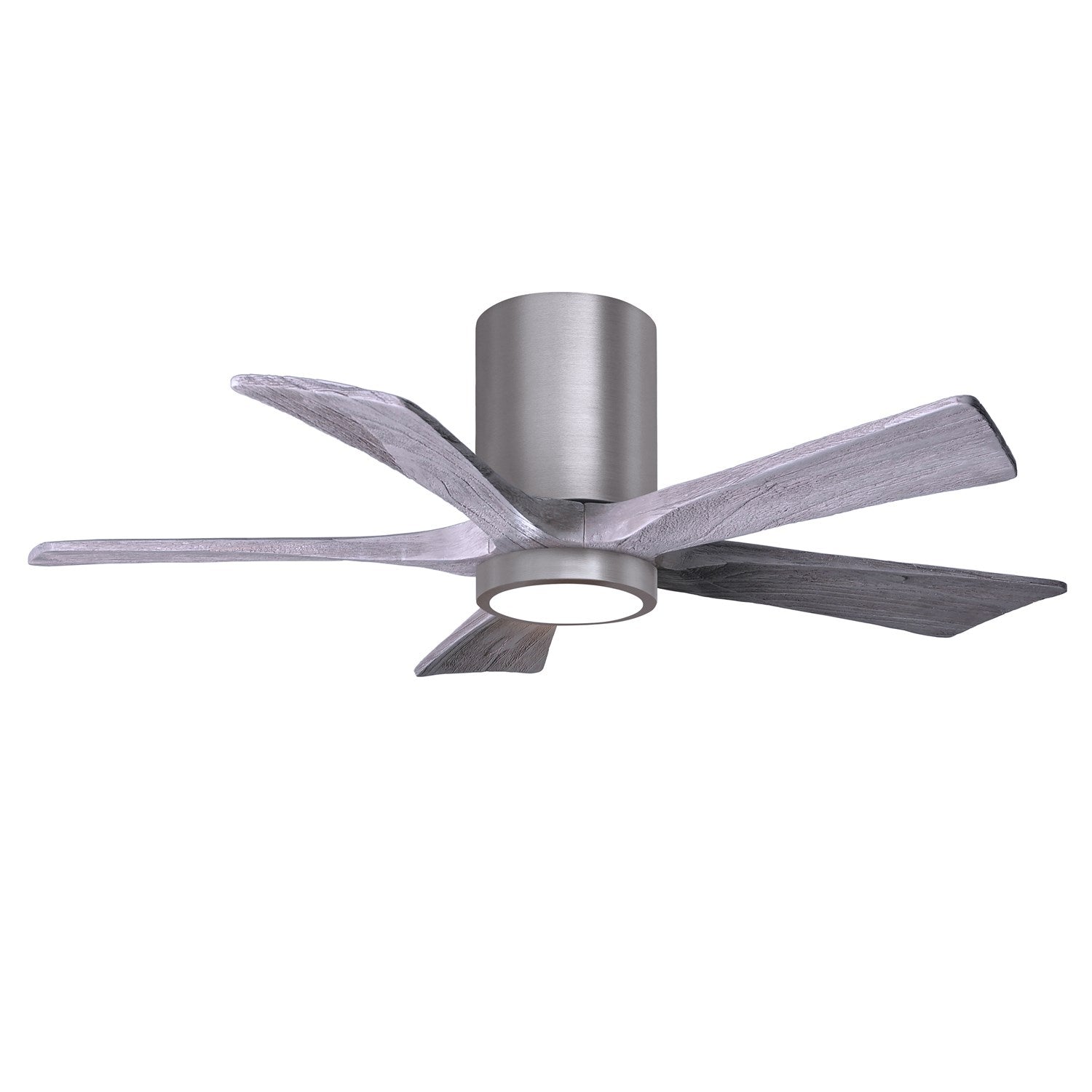 Ir5Hlk Five-Blade Flush Mount Paddle Fan In Brushed Pewter Finish