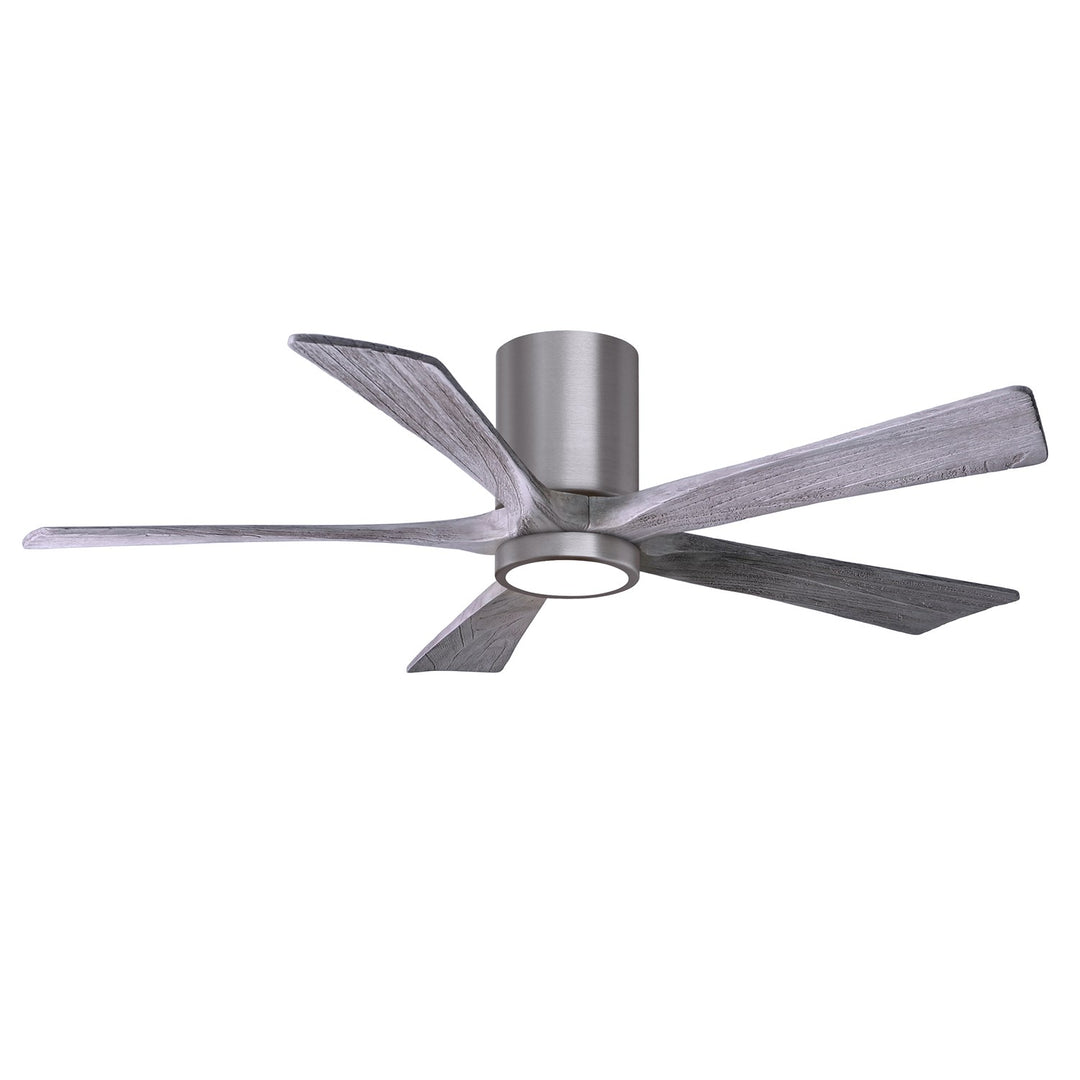 Ir5Hlk Five-Blade Flush Mount Paddle Fan In Brushed Pewter Finish by Matthews Fan Company