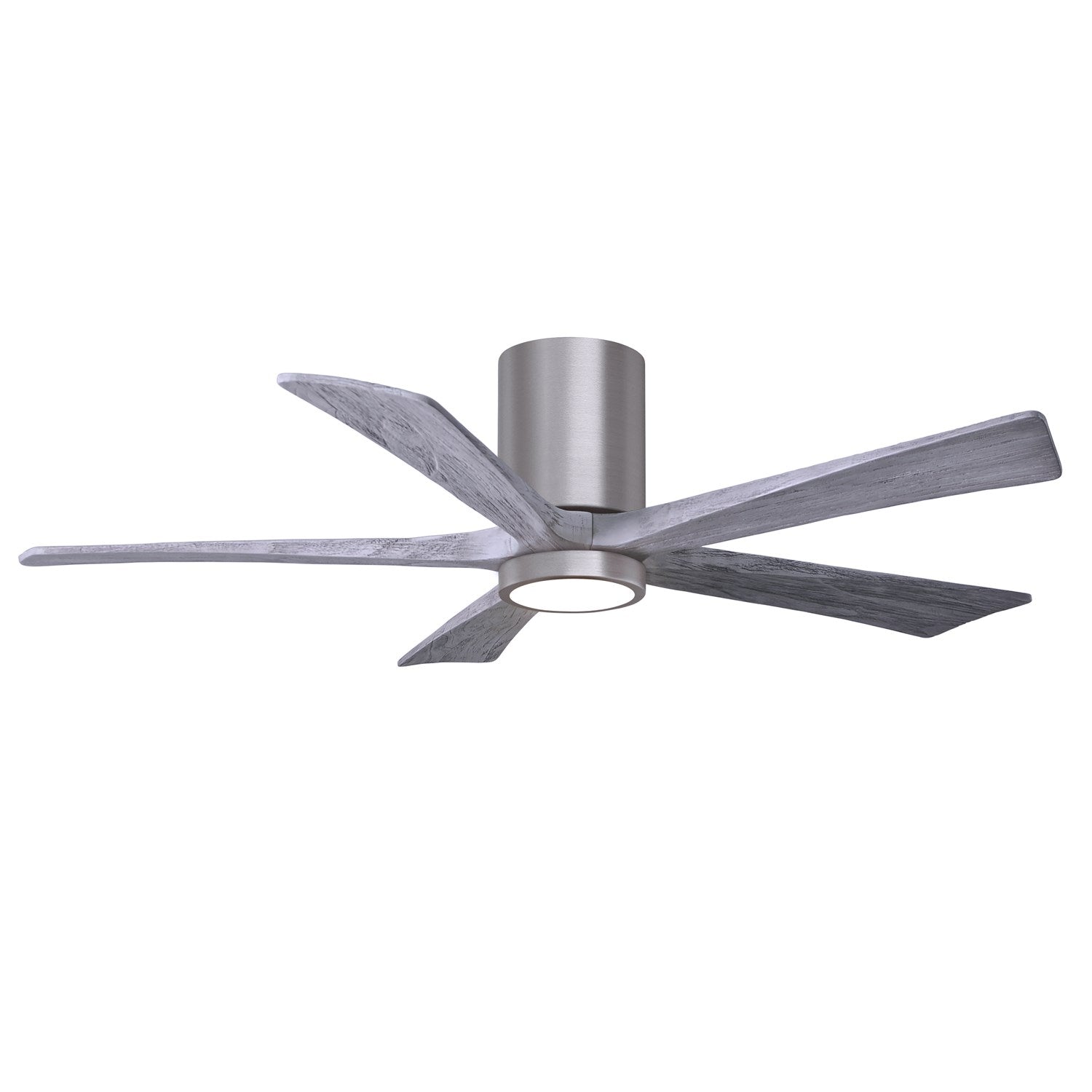 Ir5Hlk Five-Blade Flush Mount Paddle Fan In Brushed Pewter Finish