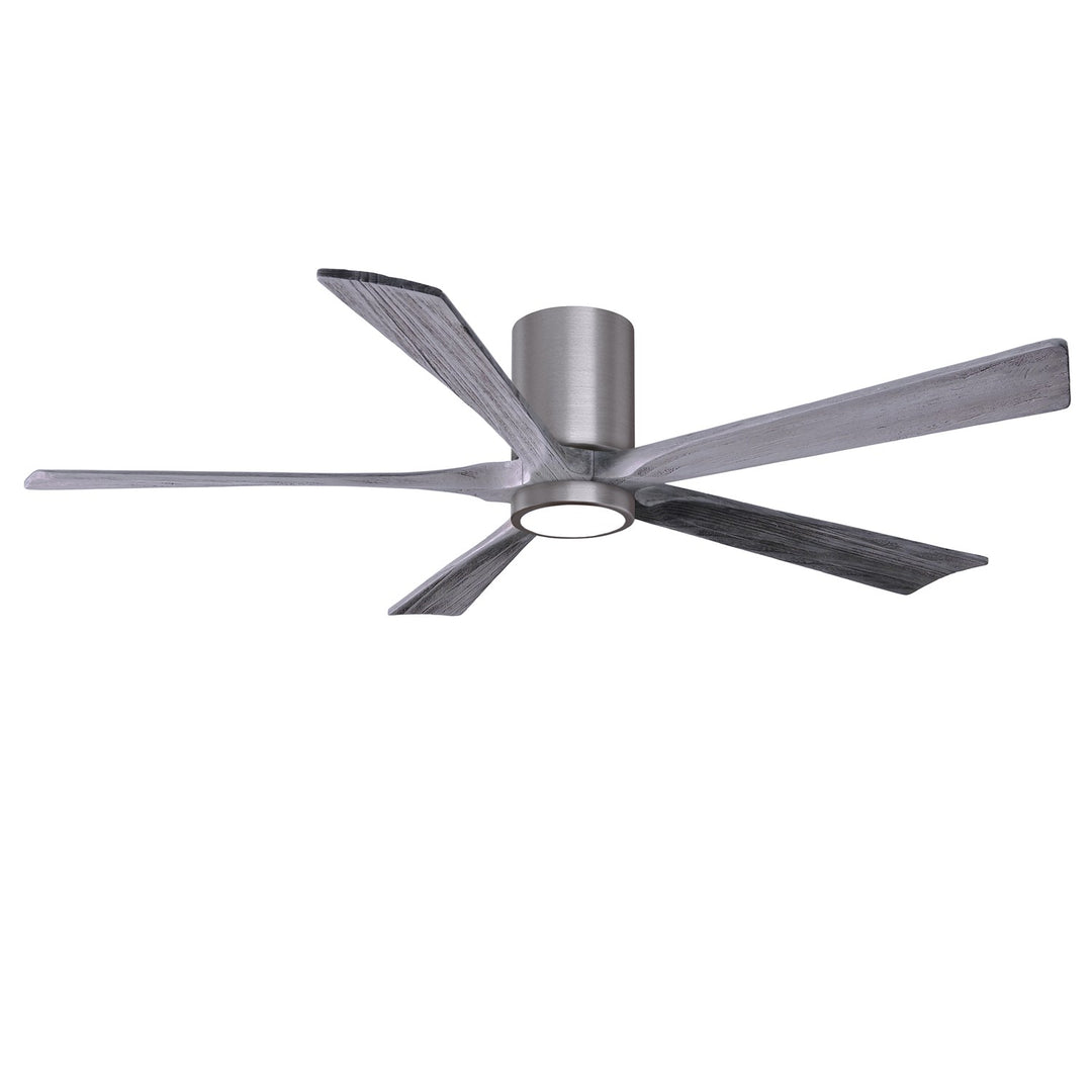 Ir5Hlk Five-Blade Flush Mount Paddle Fan In Brushed Pewter Finish by Matthews Fan Company