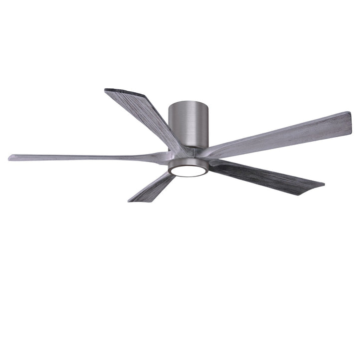 Ir5Hlk Five-Blade Flush Mount Paddle Fan In Brushed Pewter Finish by Matthews Fan Company