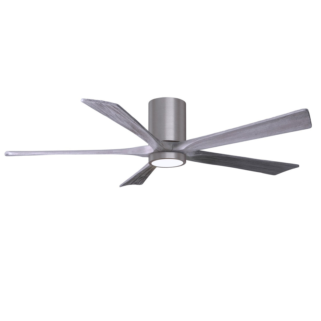 Ir5Hlk Five-Blade Flush Mount Paddle Fan In Brushed Pewter Finish