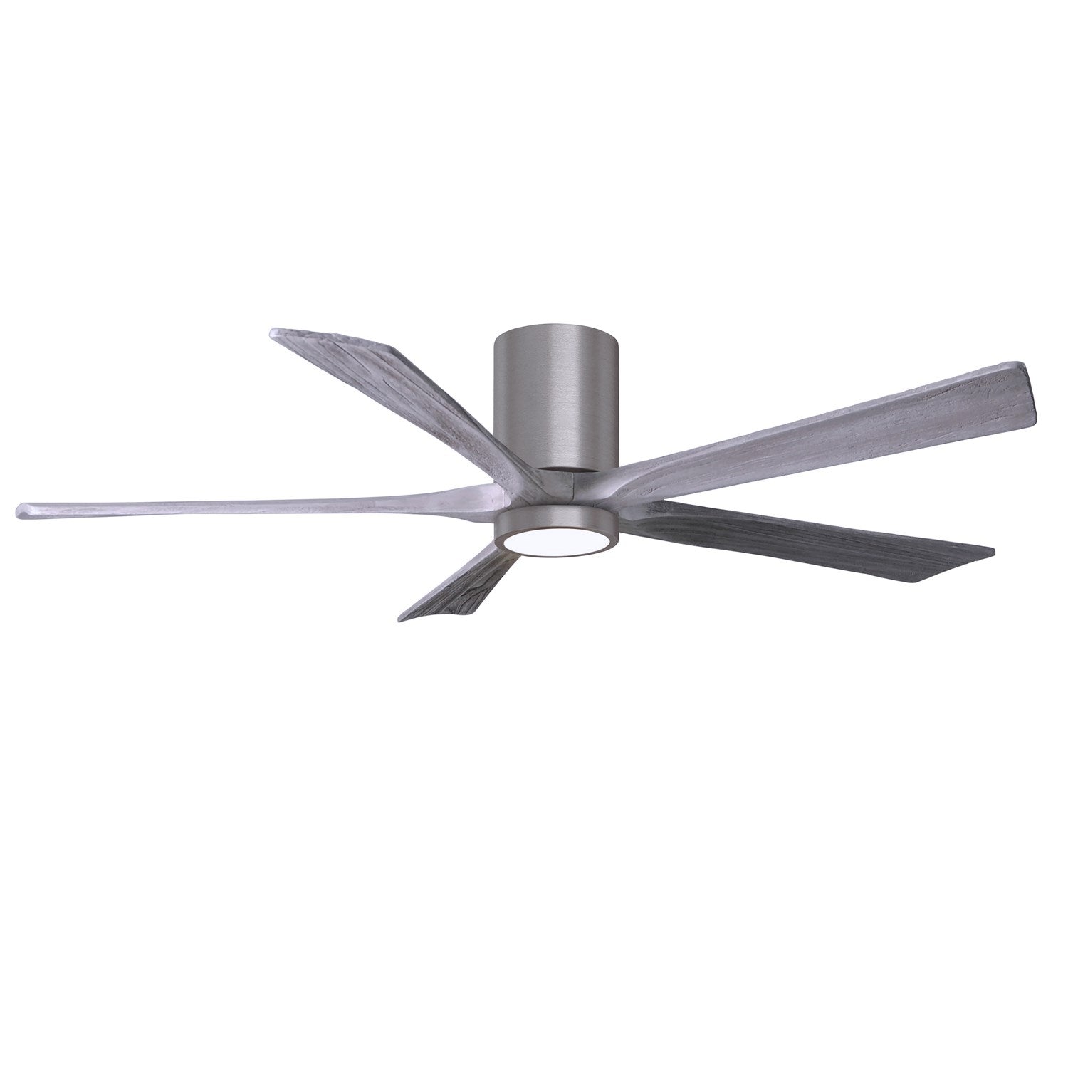 Ir5Hlk Five-Blade Flush Mount Paddle Fan In Brushed Pewter Finish