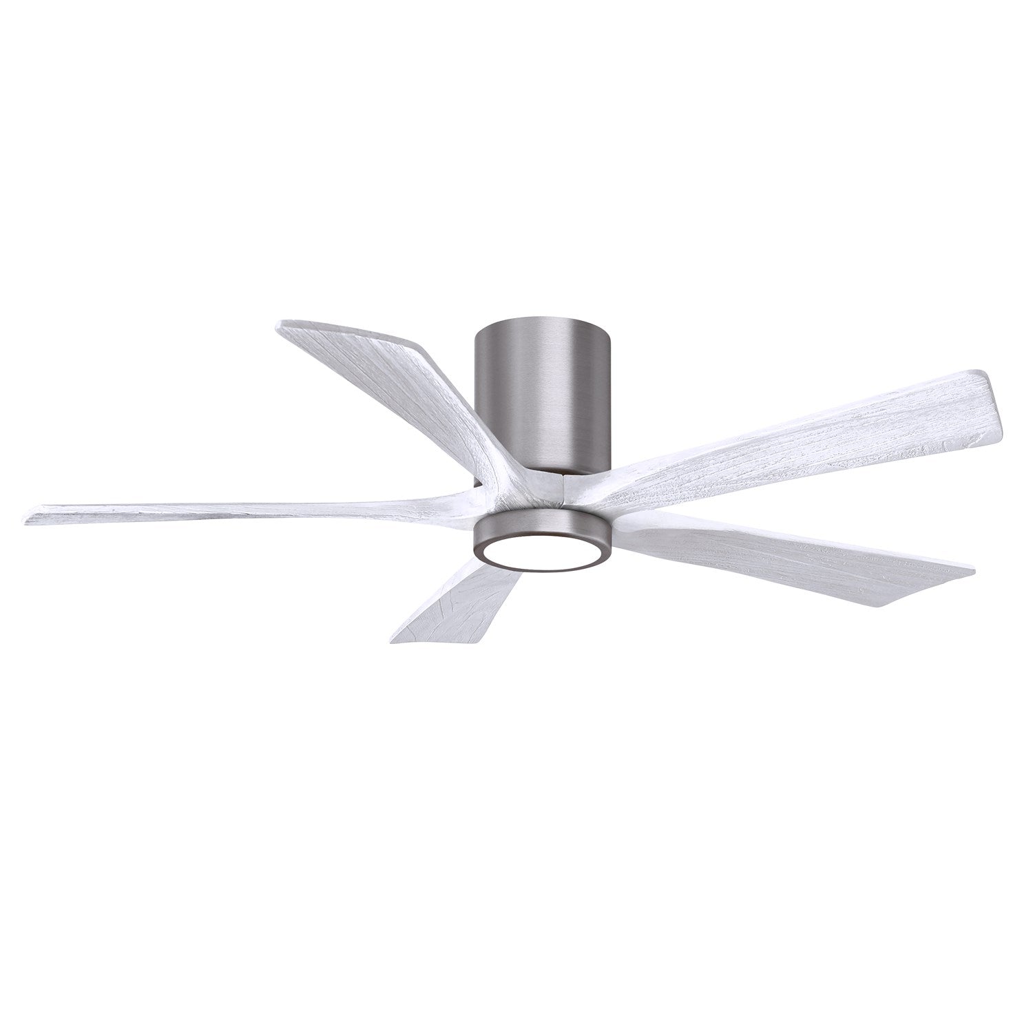 Ir5Hlk Five-Blade Flush Mount Paddle Fan In Brushed Pewter Finish by Matthews Fan Company
