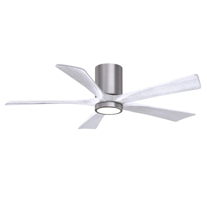 Ir5Hlk Five-Blade Flush Mount Paddle Fan In Brushed Pewter Finish by Matthews Fan Company