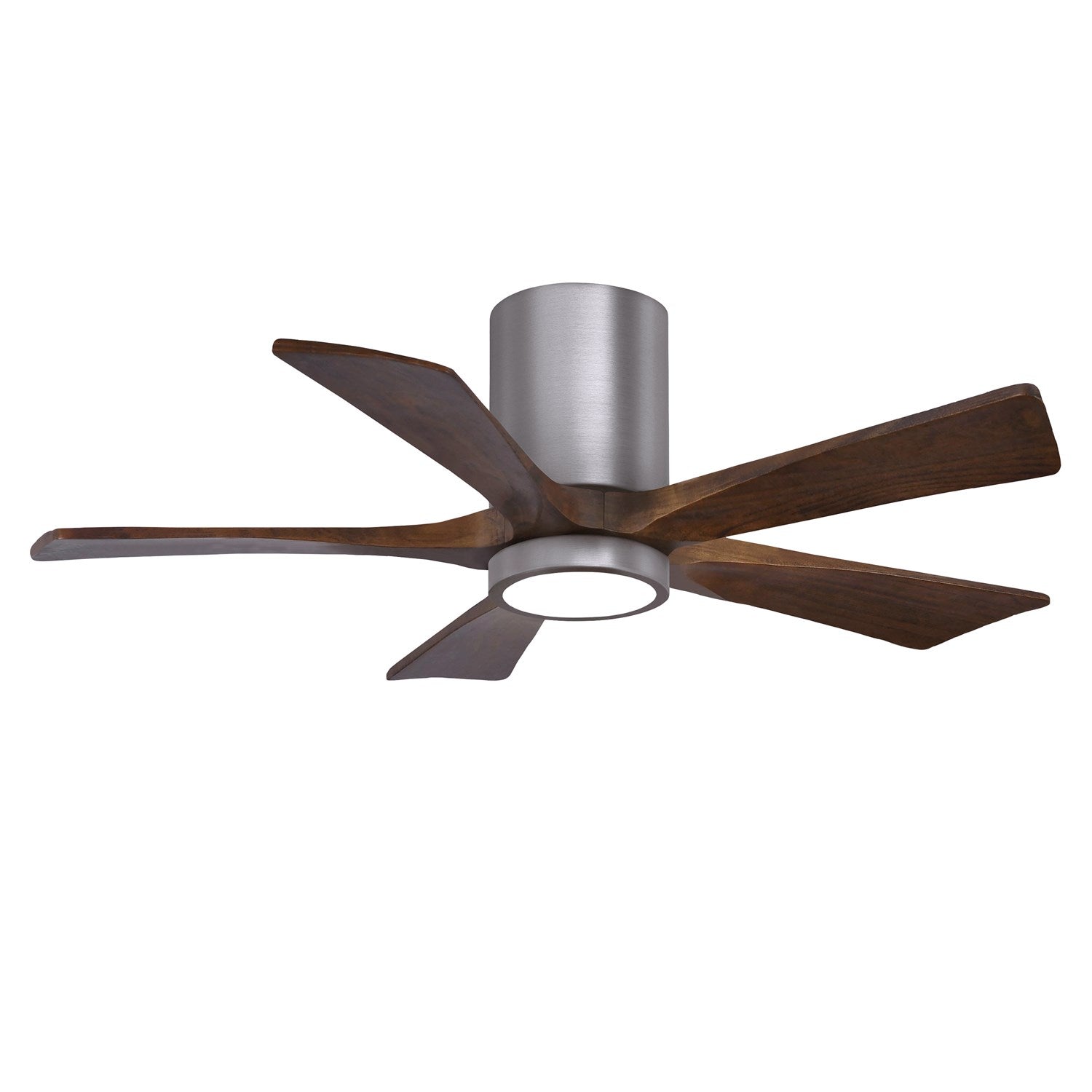 Ir5Hlk Five-Blade Flush Mount Paddle Fan In Brushed Pewter Finish by Matthews Fan Company