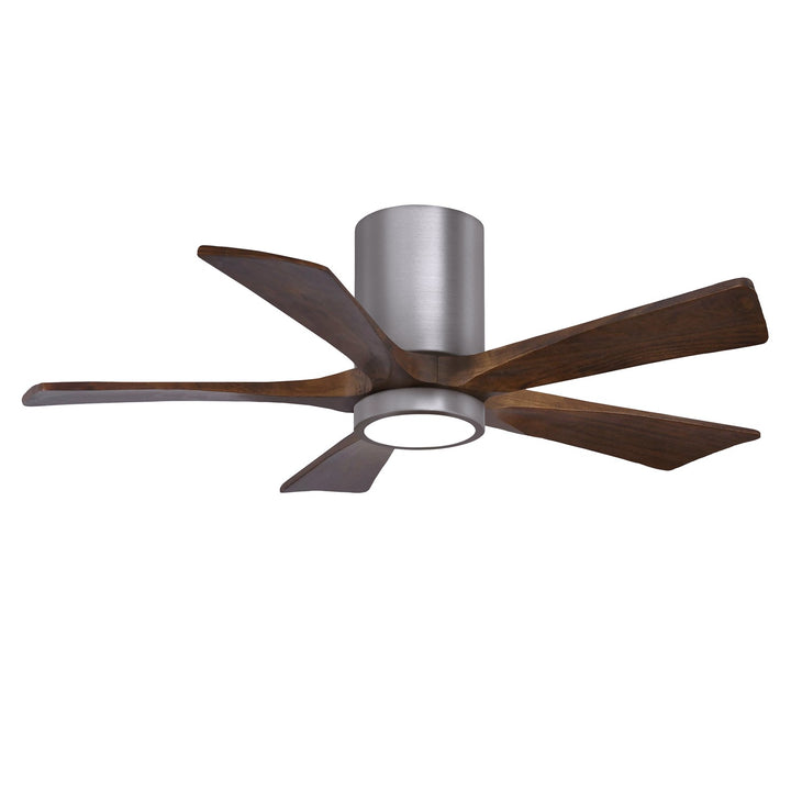 Ir5Hlk Five-Blade Flush Mount Paddle Fan In Brushed Pewter Finish by Matthews Fan Company
