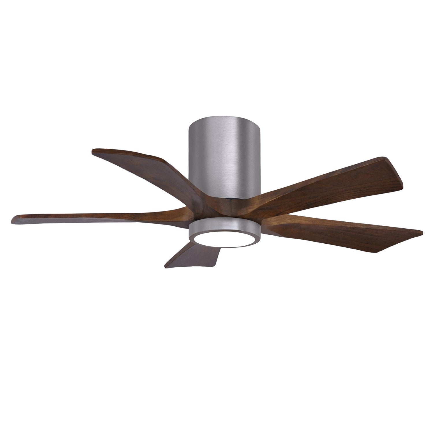 Ir5Hlk Five-Blade Flush Mount Paddle Fan In Brushed Pewter Finish