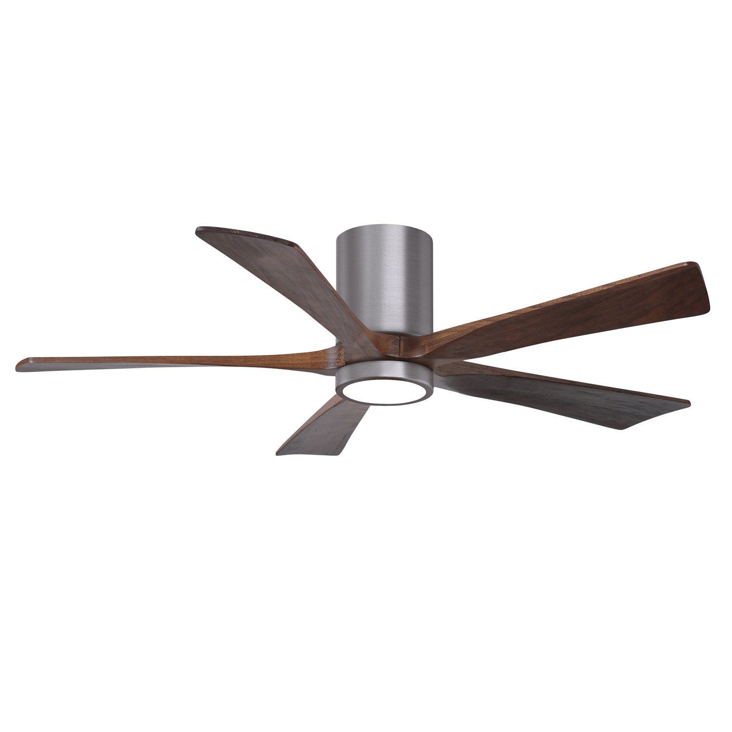 Ir5Hlk Five-Blade Flush Mount Paddle Fan In Brushed Pewter Finish by Matthews Fan Company