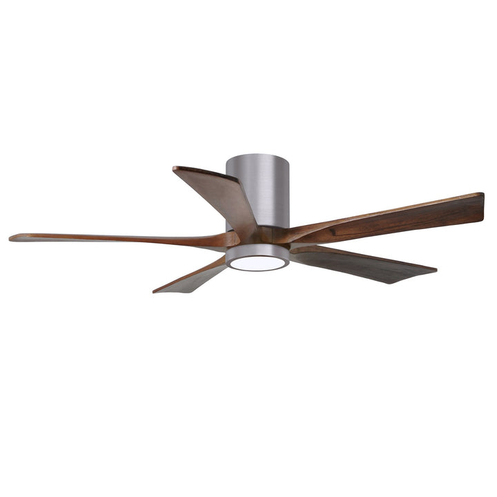 Ir5Hlk Five-Blade Flush Mount Paddle Fan In Brushed Pewter Finish
