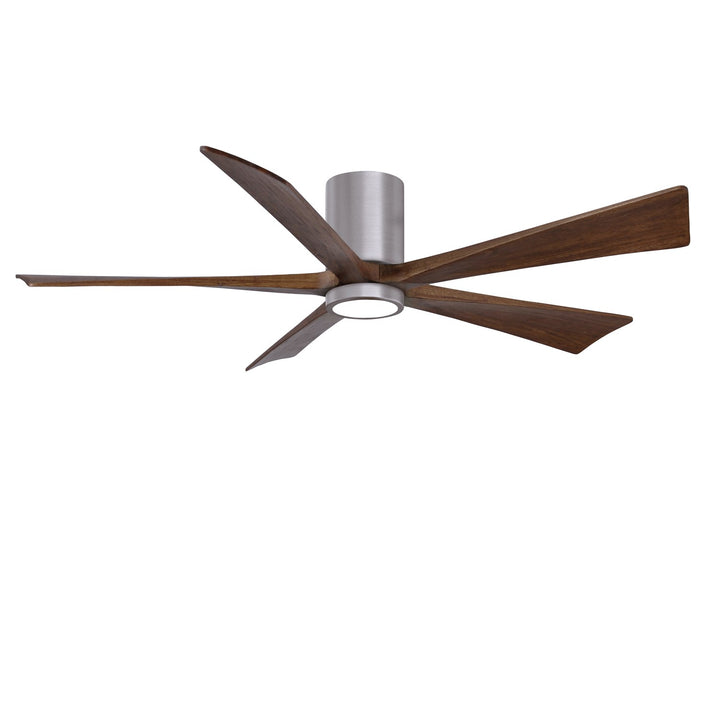 Ir5Hlk Five-Blade Flush Mount Paddle Fan In Brushed Pewter Finish by Matthews Fan Company