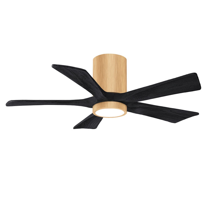 Ir5Hlk Five-Blade Flush Mount Paddle Fan In Light Maple Finish by Matthews Fan Company