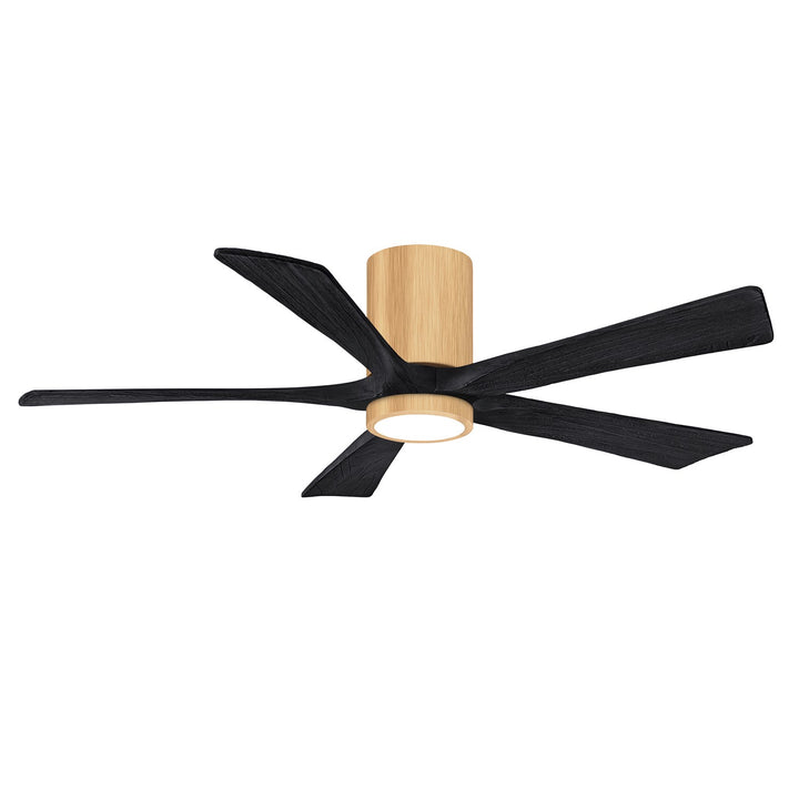 Ir5Hlk Five-Blade Flush Mount Paddle Fan In Light Maple Finish by Matthews Fan Company