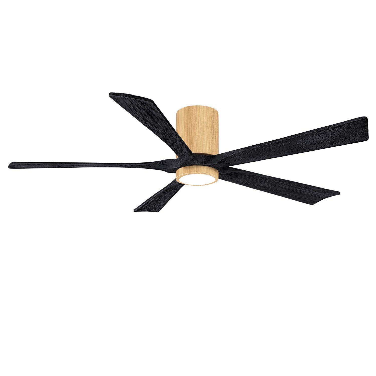 Ir5Hlk Five-Blade Flush Mount Paddle Fan In Light Maple Finish by Matthews Fan Company