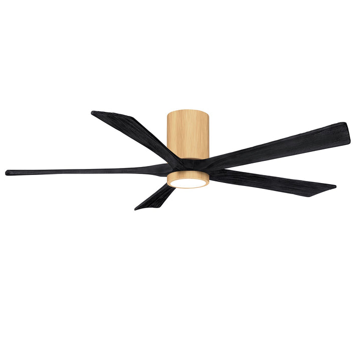 Ir5Hlk Five-Blade Flush Mount Paddle Fan In Light Maple Finish
