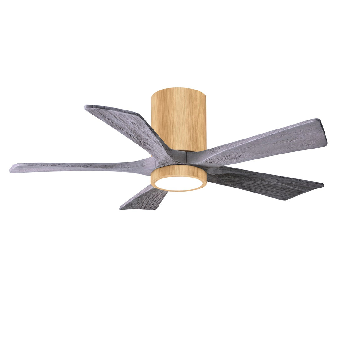 Ir5Hlk Five-Blade Flush Mount Paddle Fan In Light Maple Finish by Matthews Fan Company