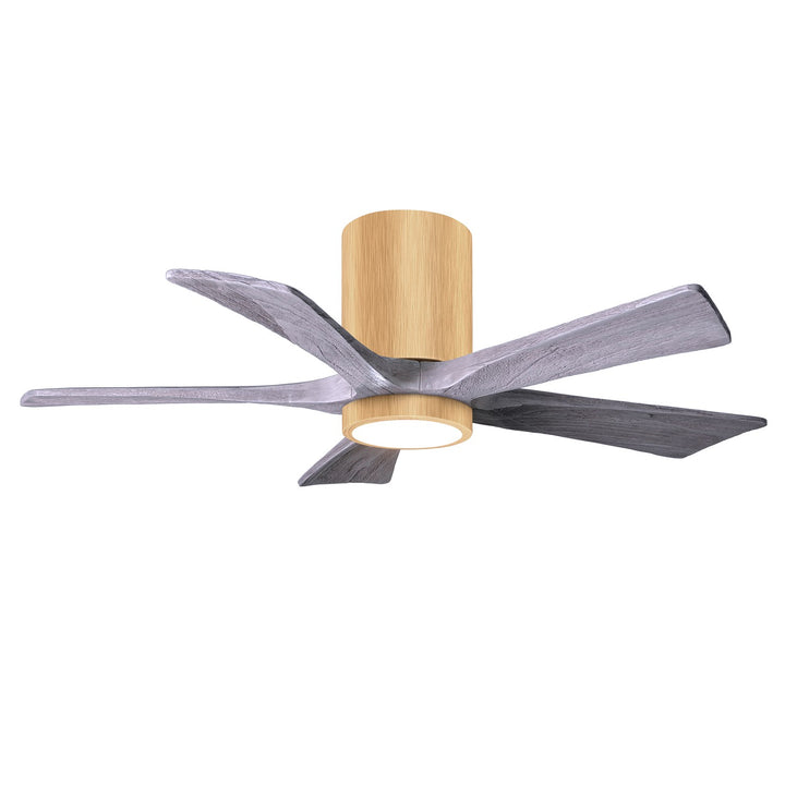 Ir5Hlk Five-Blade Flush Mount Paddle Fan In Light Maple Finish