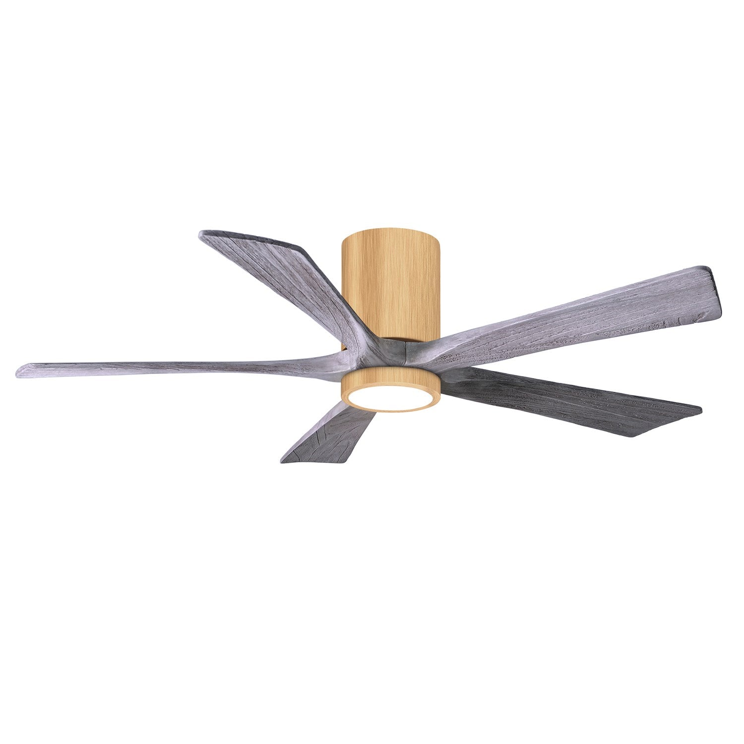 Ir5Hlk Five-Blade Flush Mount Paddle Fan In Light Maple Finish by Matthews Fan Company