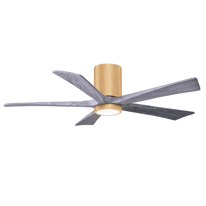 Ir5Hlk Five-Blade Flush Mount Paddle Fan In Light Maple Finish