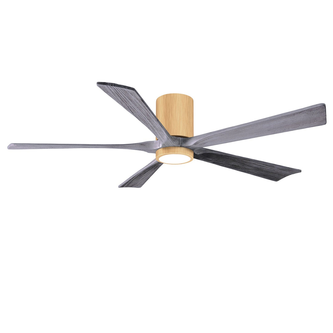Ir5Hlk Five-Blade Flush Mount Paddle Fan In Light Maple Finish by Matthews Fan Company