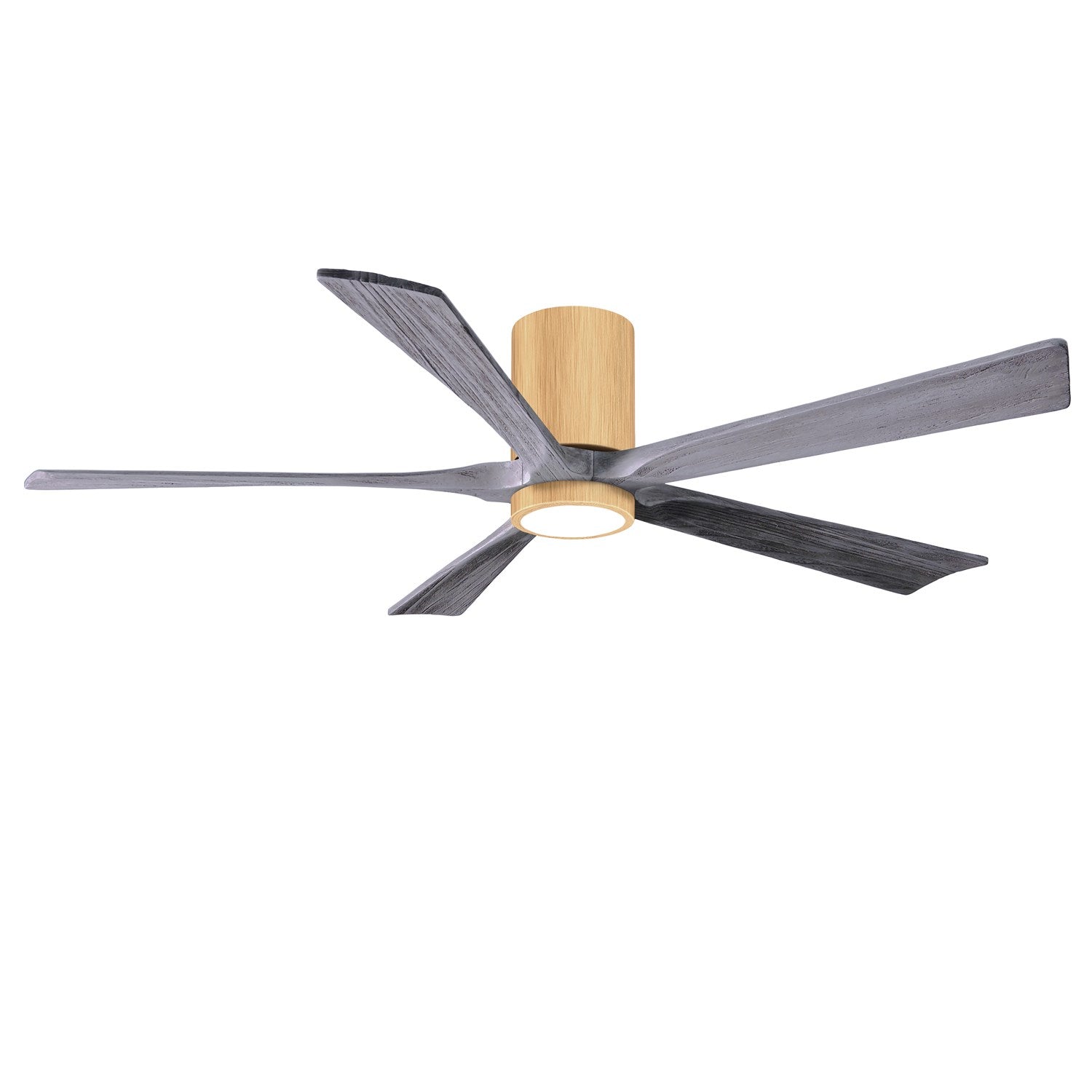 Ir5Hlk Five-Blade Flush Mount Paddle Fan In Light Maple Finish by Matthews Fan Company
