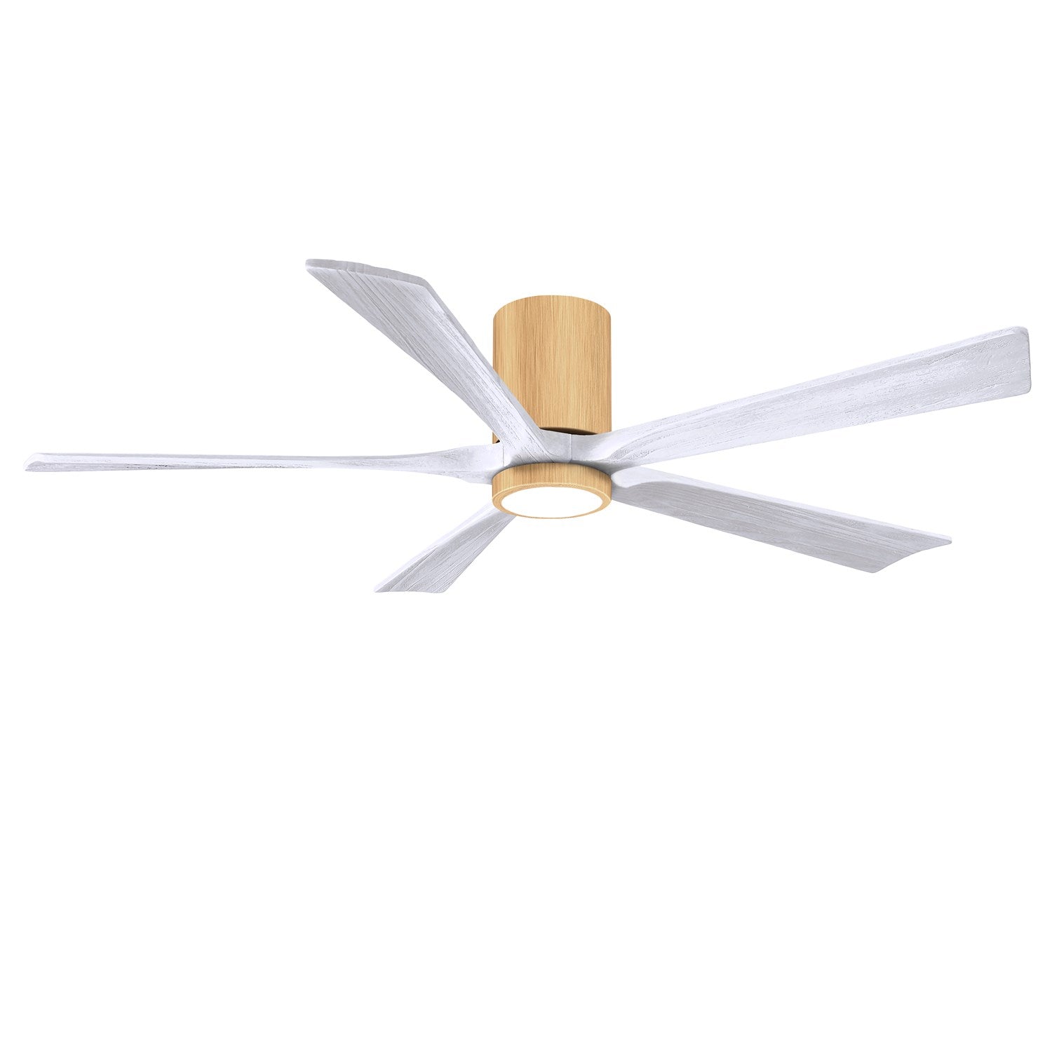 Ir5Hlk Five-Blade Flush Mount Paddle Fan In Light Maple Finish by Matthews Fan Company