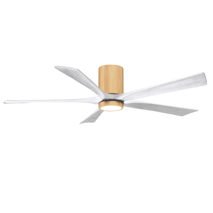 Ir5Hlk Five-Blade Flush Mount Paddle Fan In Light Maple Finish
